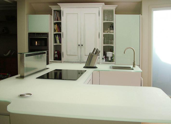 glass worktop